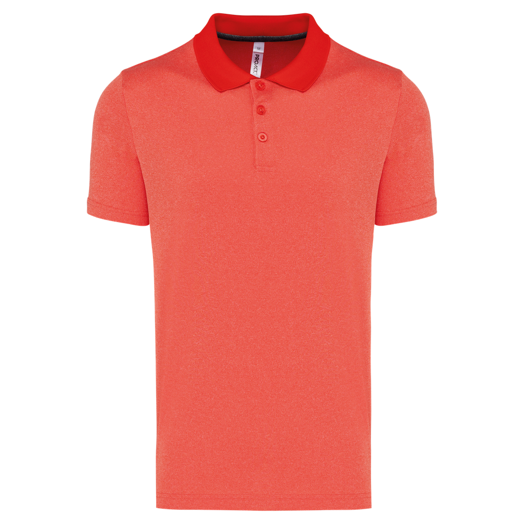 Adult short-sleeved marl polo shirt - PROACT®