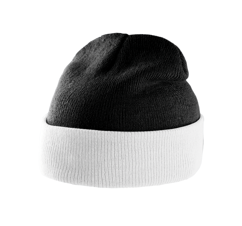 Two-tone beanie with turn-up - K-up