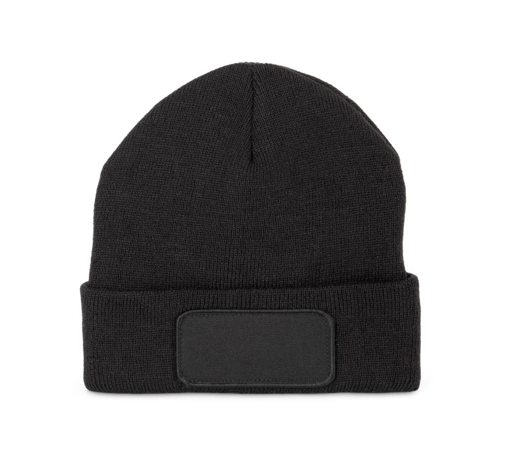 Beanie with patch and Thinsulate lining - K-up