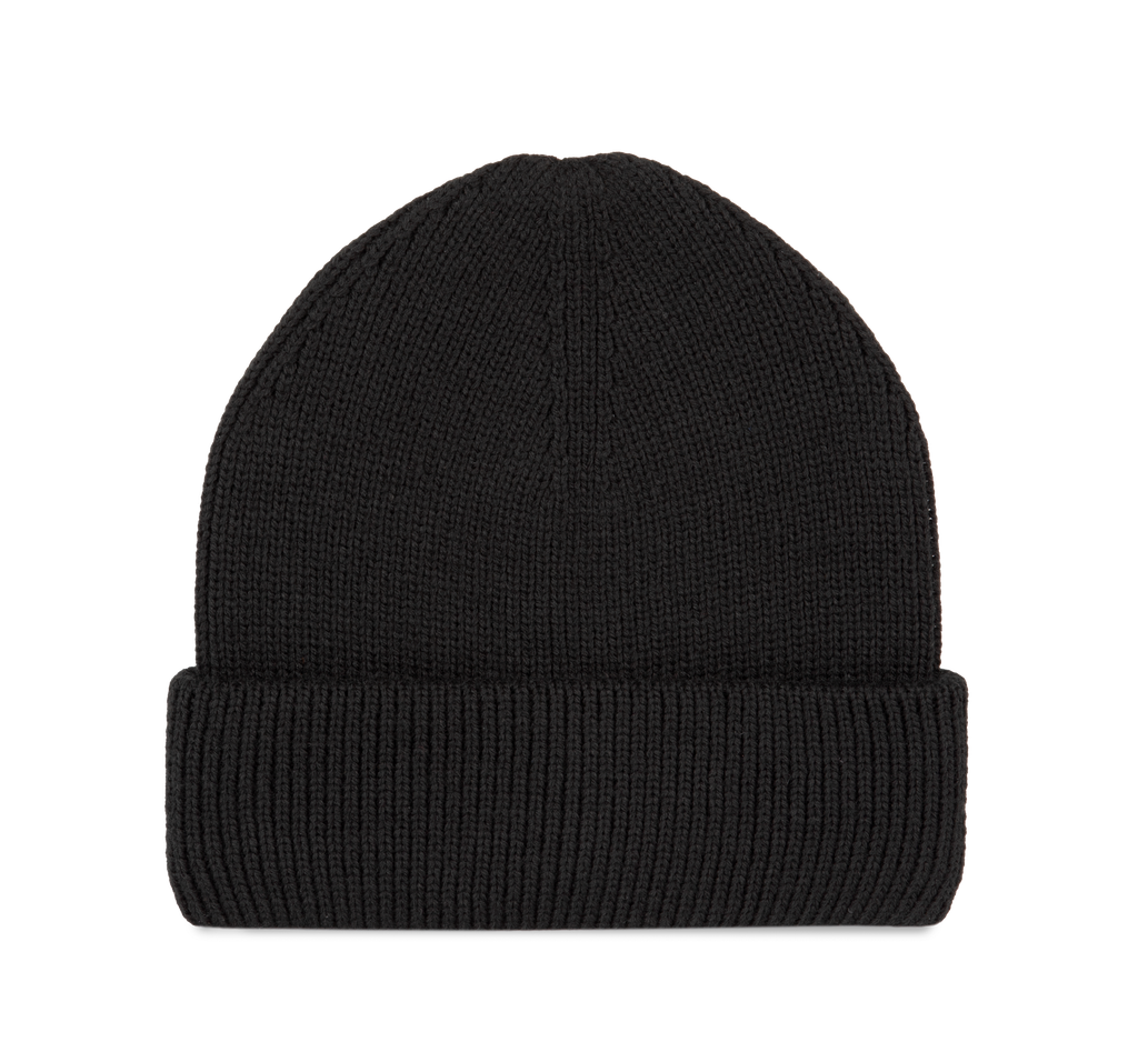 Ribbed beanie with double turn-up - K-up
