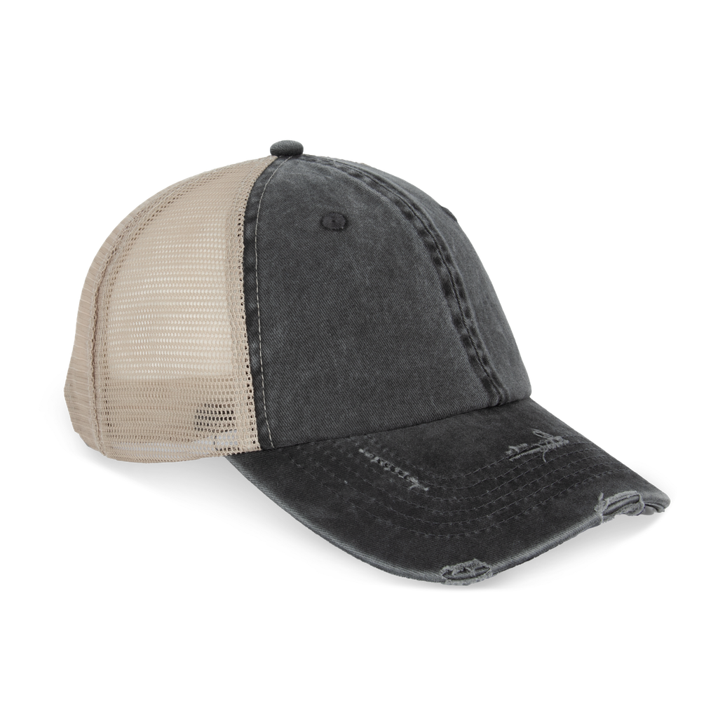 Eco-friendly unisex ripped effect trucker cap - Native Spirit