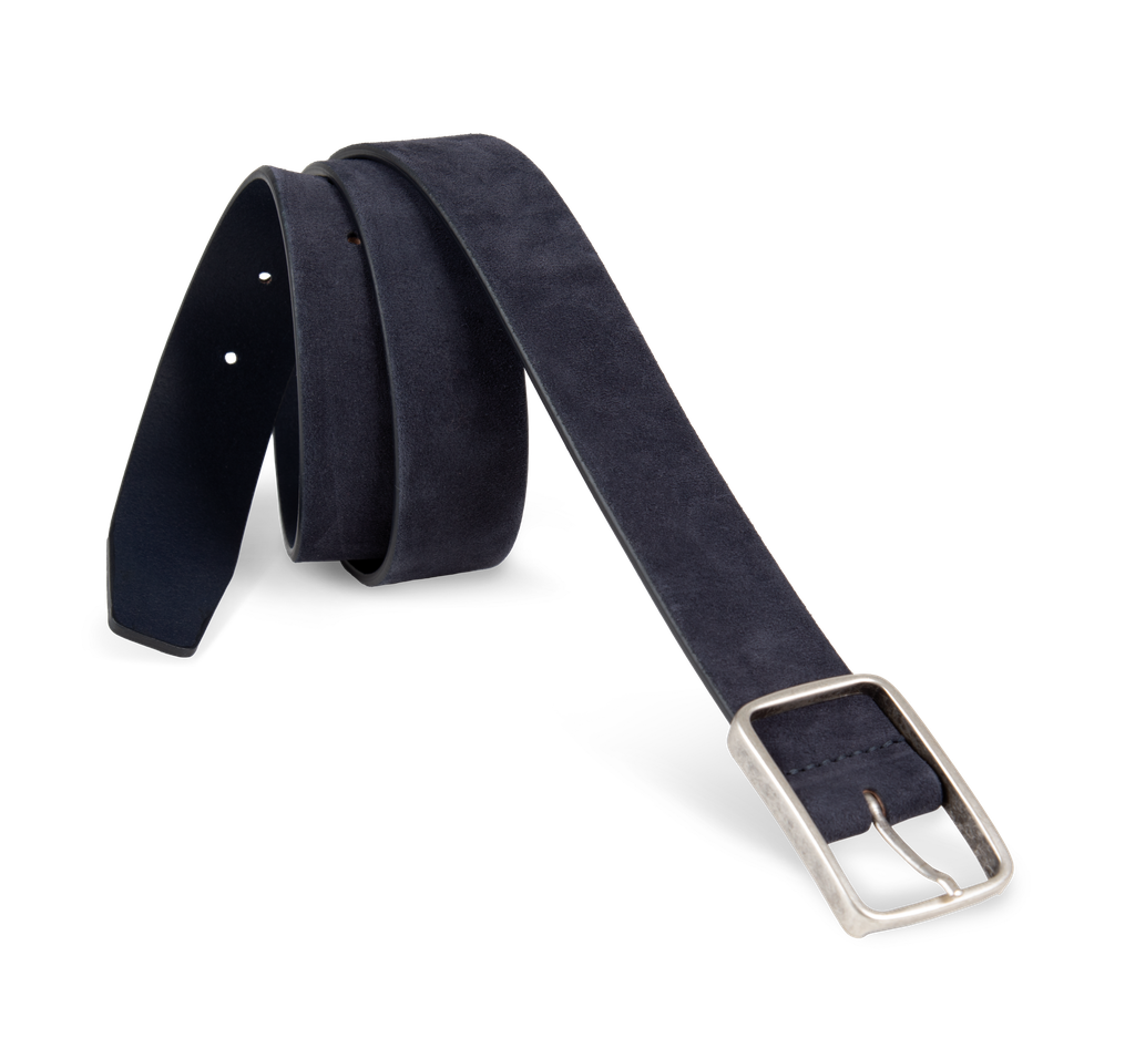 Men's velvet leather belt - Kariban Premium