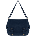 Eco-friendly washed effect messenger bag - Native Spirit