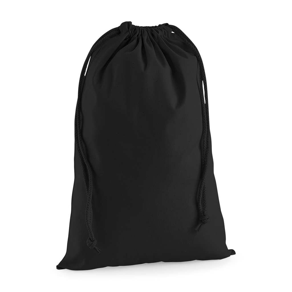 Drawstring carry handle bag in premium cotton - Westford Mill