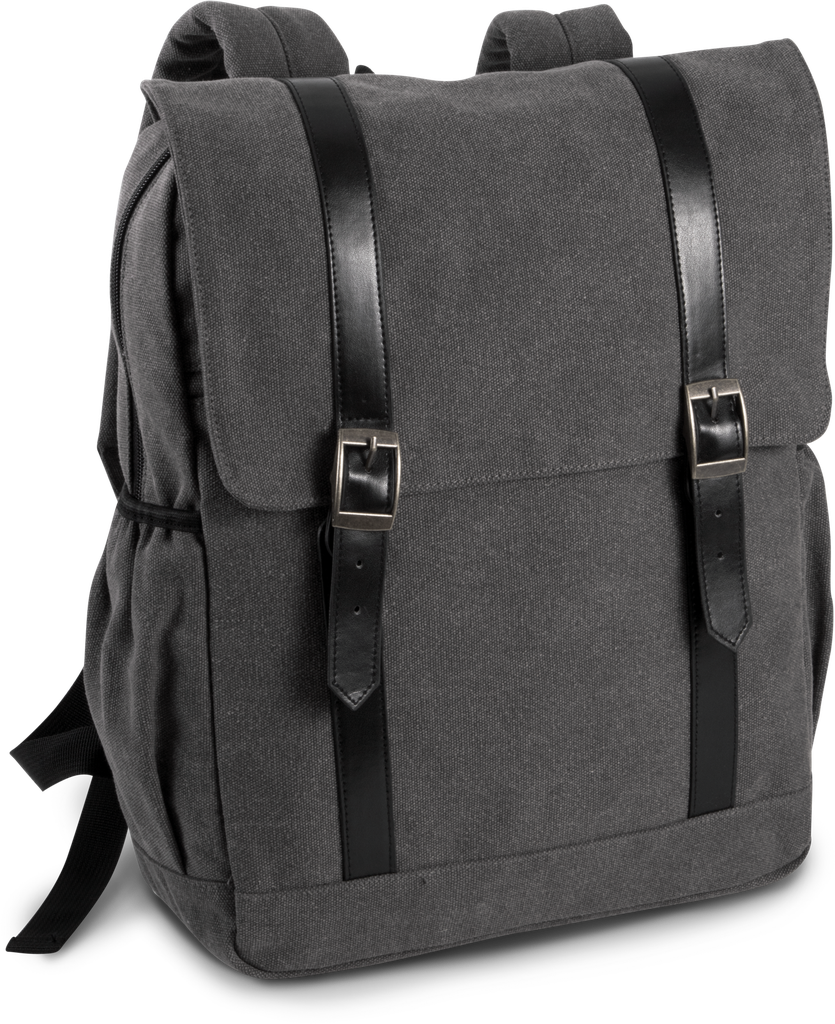 Flap-top canvas backpack - Kimood