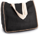 Jute bag with contrast stitching - Kimood