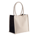 Cotton/jute tote bag - 17 L - Kimood