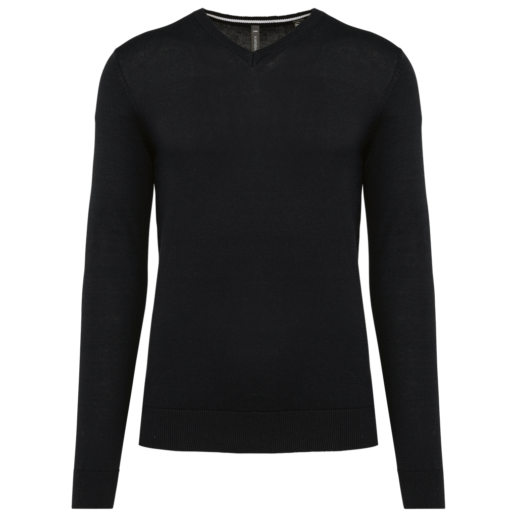 Men's eco-friendly V-neck jumper - Kariban