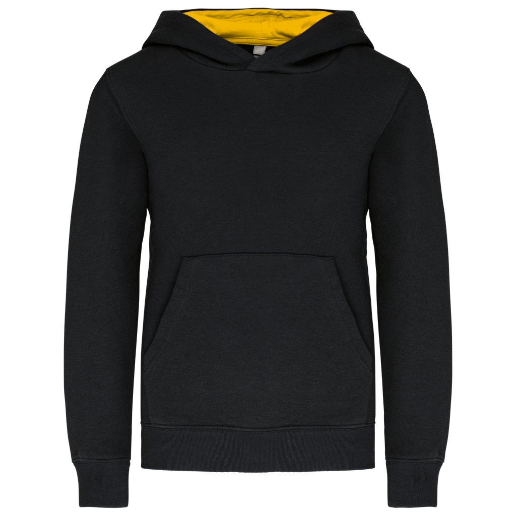 Kids' contrast hooded sweatshirt - Kariban