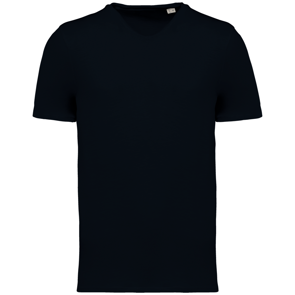 Eco-friendly men's slub t-shirt with raw edges - Native Spirit