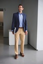 Oliver men's fitted trousers - BROOK TAVERNER