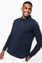 Men's long sleeved jersey polo shirt - Kariban