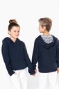 Unisex kids contrast patterned hooded sweatshirt - Kariban