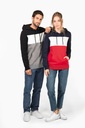 Unisex tricolour hooded sweatshirt - Kariban