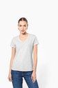 Ladies' short-sleeved V-neck T-shirt - Kariban