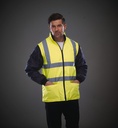 Hi-Vis Quilted Jacket with Detachable Sleeves - Yoko