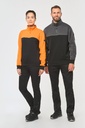 Unisex zipped neck eco-friendly sweatshirt - WK. Designed To Work
