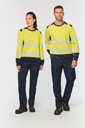 Recycled safety sweatshirt round neck - WK. Designed To Work