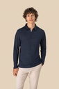 Men’s long sleeve linen polo shirt - Spasso