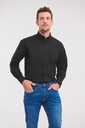 Men's Long-Sleeved Oxford Shirt - Russell