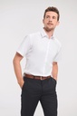Men's Short-Sleeved Herringbone Shirt - Russell