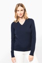Ladies' V-neck merino jumper - Kariban Premium