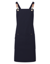Bib apron with crossed CLIP 'N' CLASP back straps - Premier