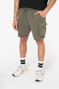 Eco-friendly men's French Terry washed effect cargo shorts - Native Spirit