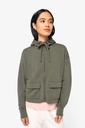 Eco-friendly ladies’ French Terry full zip hooded sweatshirt - Native Spirit