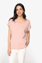 Eco-friendly ladies' rolled-up sleeves t-shirt - Native Spirit