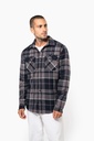 Sherpa-lined checked SHIRT JACKET - Kariban