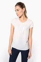 Ladies' short-sleeved crepe blouse - Kariban
