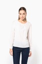 Ladies' long-sleeved crepe blouse - Kariban