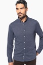 Men's long-sleeved Jacquard knit shirt - Kariban