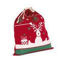 Drawstring bag with Christmas patterns - Kimood