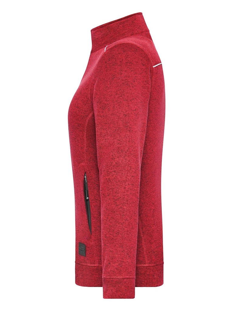 Ladies' Knitted Workwear Fleece Jacket - Solid · 3