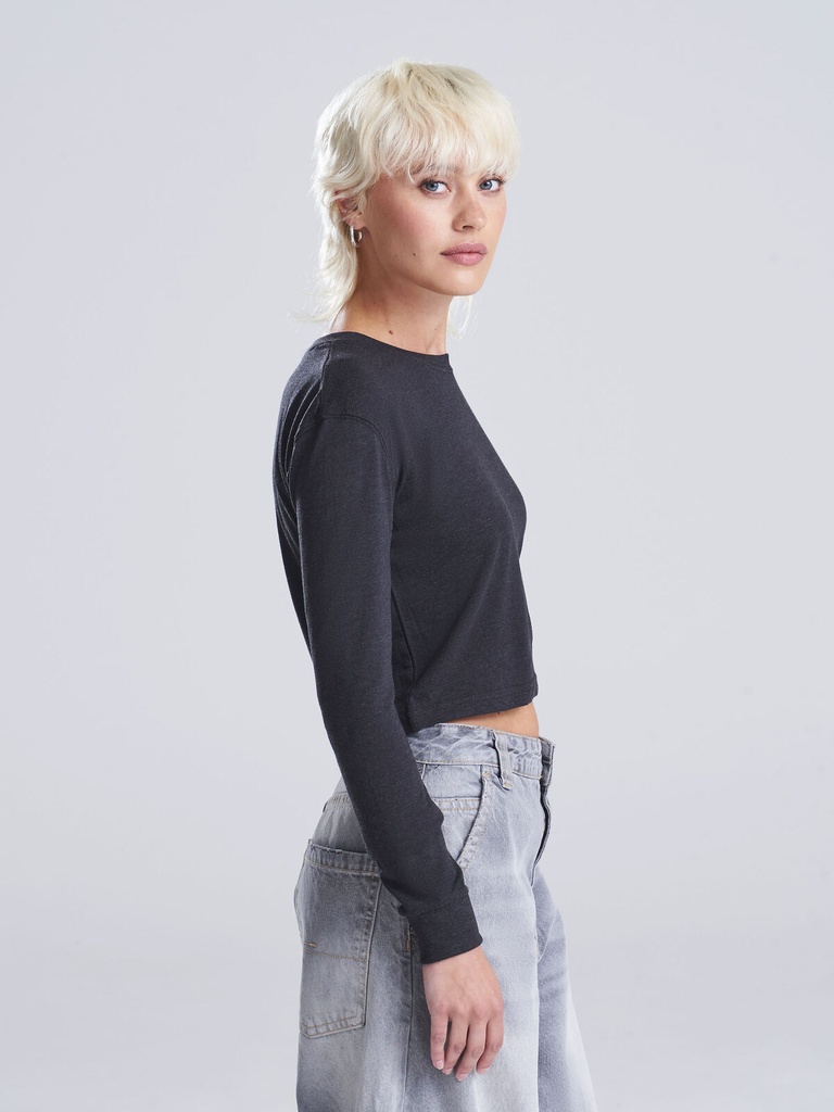 Women's Long Sleeved Cropped T · 3