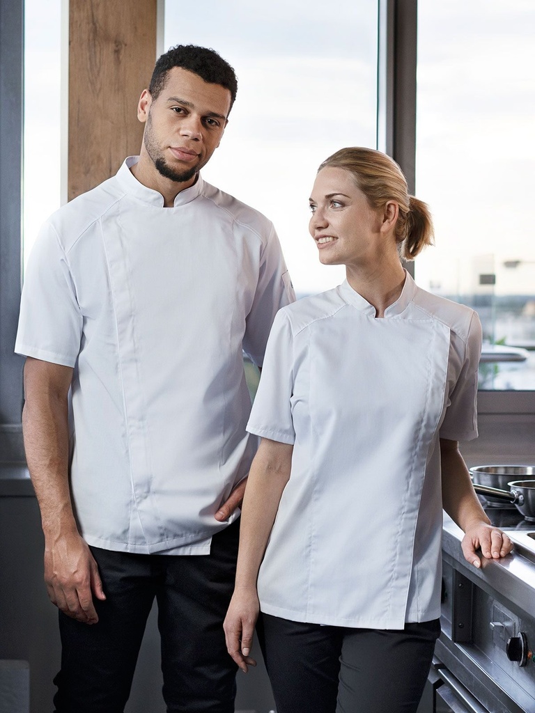 Short-Sleeve Ladies' Chef Jacket Modern-Look · 3