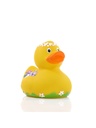 Squeaky duck, flower design · 2