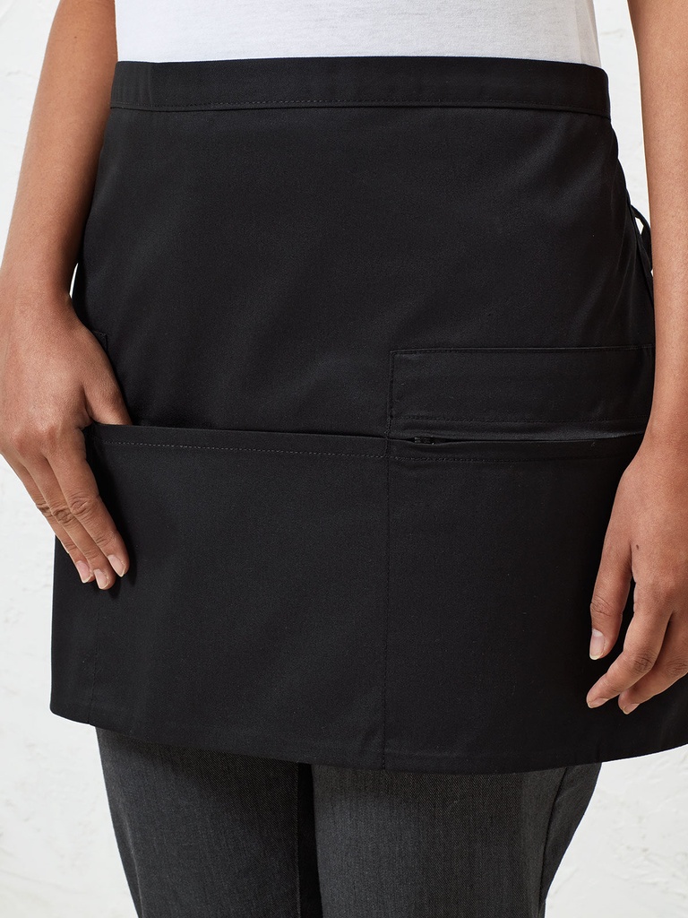 Zip Pocket Waist Apron · 2