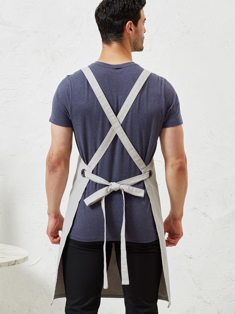 Cross Back "Barista" Bib Apron · 2