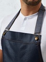 District Waxed Look Denim Bib Apron · 2