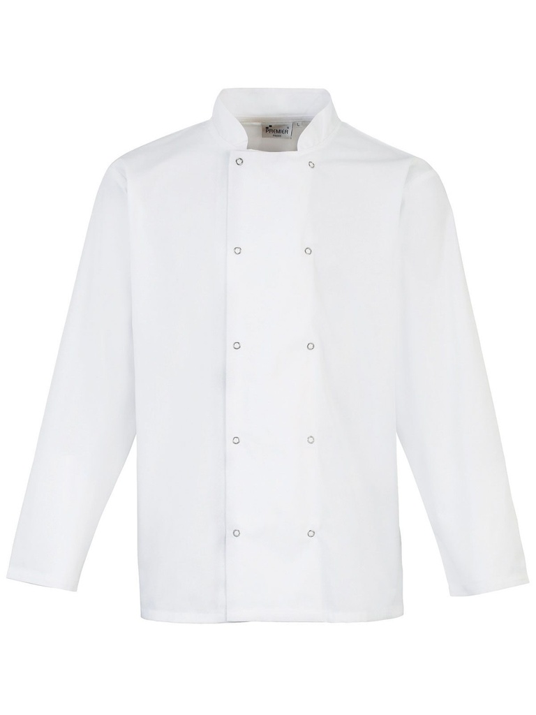 Long Sleeve Press Stud Chef''s Jacket · 2