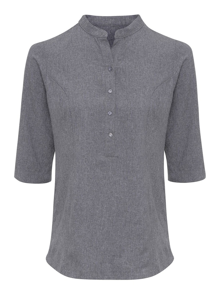 Verbena Linen Look Button Up Beauty Tunic · 2