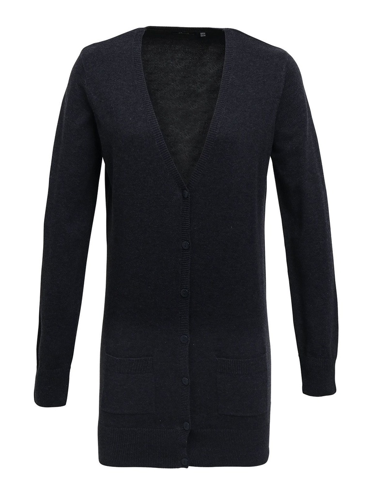 Ladies' Log Length Knitted Cardigan · 2