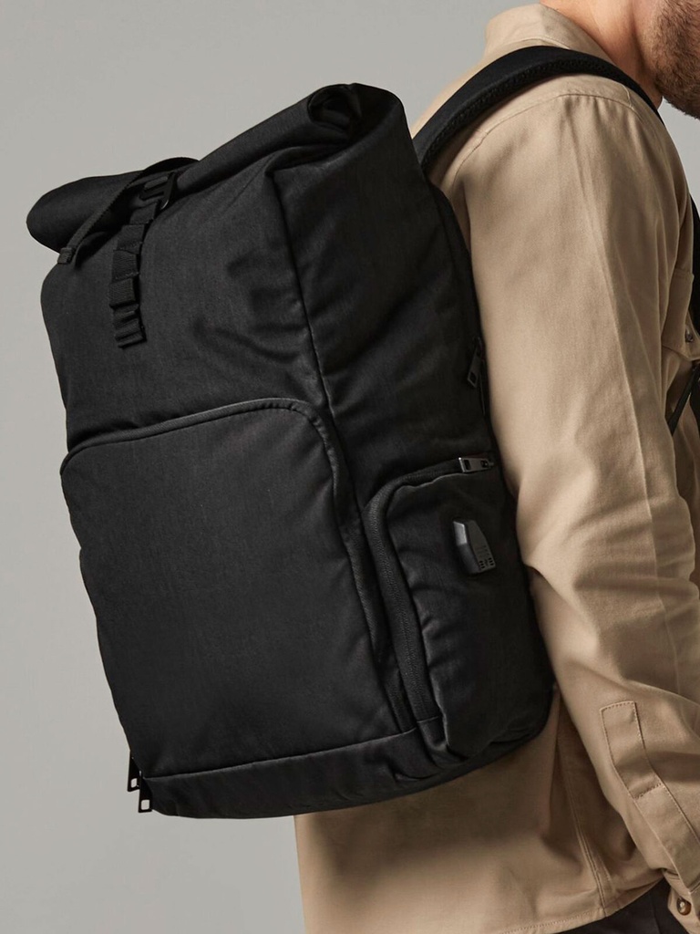 Q-Tech Charge Roll-Top Backpack · 2