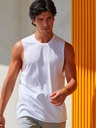 Men's High Neck Slash Armhole Vest · 2