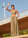 Women's Sustainable Fashion Wide Leg Joggers · 2