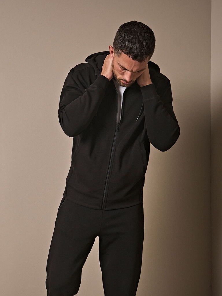 Ribbed Interlock Hooded Full Zip · 3