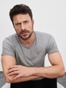 T-shirt in cotone organico single jersey, girocollo e maniche corte